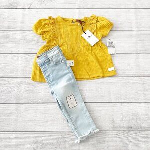 NWT 7FAM 7 For All Mankind Gauze Outfit